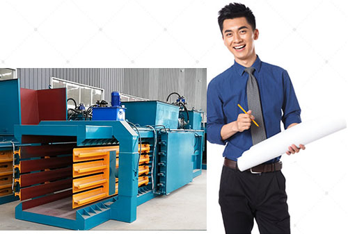 自己的設計團隊，滿足各種廢紙打包機定制需求